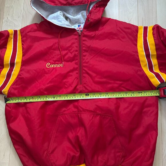 Vintage Chiefs Football Jacket – Red/Yellow Pullover (M, Made in USA) - Picture 5 of 8